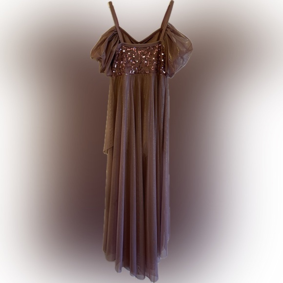 A Wish Come True Mauve Color with Sequins Dance Ballet Costume Size Adult Small. - Picture 4 of 6